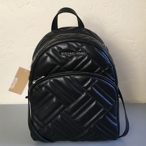 Michael Kors NEW Quilted Leather Abbey Backpack